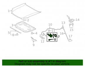Lexus GX460 10-23 Hood Lock