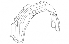 Front left fender liner Toyota Sienna 18-20