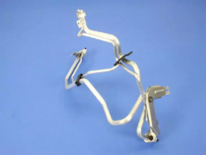Air conditioner tube condenser-heater second Dodge Durango 11-24 under the rear row heater