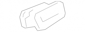 Right dashboard air duct deflector for Toyota Prius 50 16-22 black