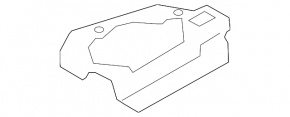 Foam plastic additional fuel tank VW Passat b7 12-14 USA diesel