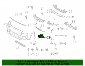 Subaru Outback 2020 Wilderness 2020 right front bumper grille