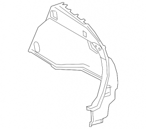 Arch trim right Toyota Prius 50 Prime 17-22 black
