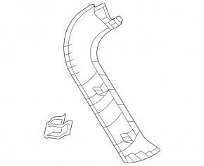 Left trunk door trim Toyota Venza 21 - black