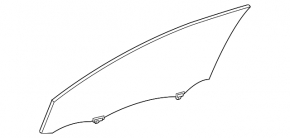 Glass door front right Toyota Camry v55 15-17 usa