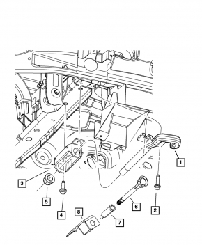 Towing hook Jeep Cherokee KL 14-18