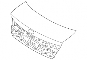 Kia Optima 16-20 trunk lid without spoiler