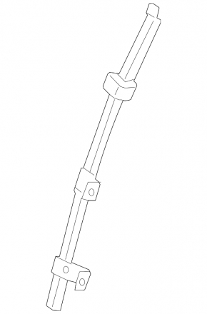 Front left door glass guide Acura TLX 15- front