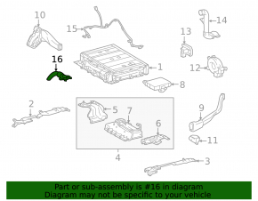 Power cable inverter-battery Toyota Prius 30 12-15 plug-in