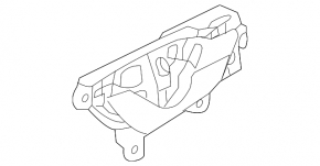 Hyundai Ioniq 17-22 chrome front right inner door handle