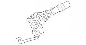 Steering column switch right Lexus GS300 GS350 GS430 GS450h 06-11 without rain sensor