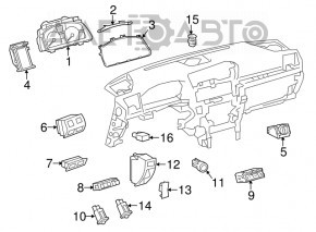 Start-stop button Lexus LS460 LS600h 07-12