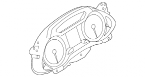 Instrument cluster Audi A4 B8 10-12 cruise