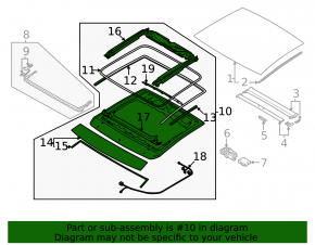 Hatch mechanism frame Audi A3 22-26
