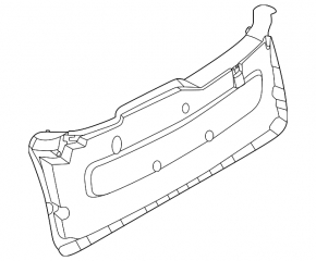 Lower tailgate trim for Nissan Ariya 23-25 black