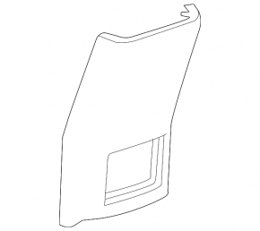 Rear center console trim Chevrolet Cruze 16 - black, scuffs