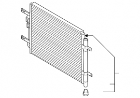 Hyundai Ioniq 17-22 EV Air Conditioning Condenser Radiator