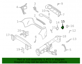 Rear bumper trim lower left Mercedes W167 GLE 350 450 20-23 broken