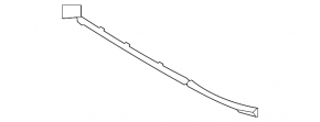 Front bumper mount, center lower, Mercedes GLC 300 16-22 AMG, pack