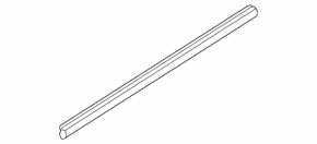 Molding door-glass central front right Mazda3 MPS 09-13