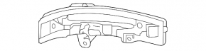 Right side mirror turn signal repeater for Ford Edge 15-24