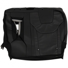 Rear seat backrest, 2nd row, left, Ford Edge 15-24, black leather, Titanium, electric