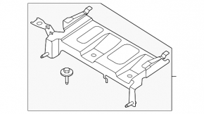 ECU bracket Ford Edge 19-24 metal