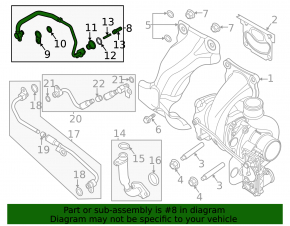 Lincoln Corsair 20-22 2.3 Turbocharger Oil Supply Line