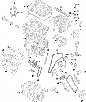 Timing chain tensioner small chain BMW 7 G11 G12 16-19 B58