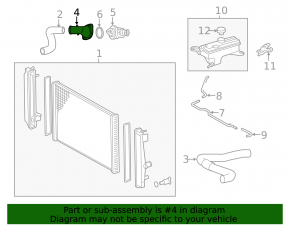 Thermostat housing Lexus NX300h 15-21 metal