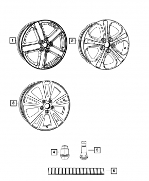 Wheel disk R18 Dodge Durango 11-13