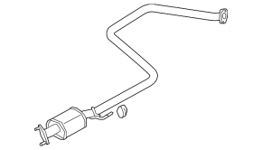 Exhaust line middle part Kia Niro 23- HEV, PHEV