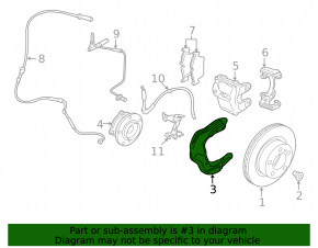 Brake Disc Cover Front Right BMW 3 F30 12-18 Type 2