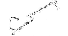 ABS sensor wire rear left VW Atlas 18-