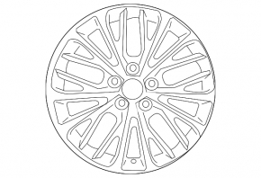 Wheel disk R18 Toyota Camry v70 18-20 silver