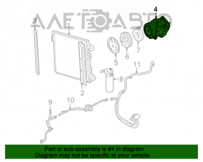 98-11 Lincoln Town Car Air Conditioning Compressor
