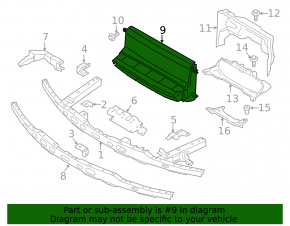 BMW i3 14-21 Front Radiator Deflector