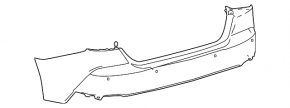 Front bumper for Toyota Camry 25-26 LE, XLE