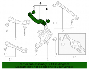 Upper rear left transverse control arm Kia EV6 22-24