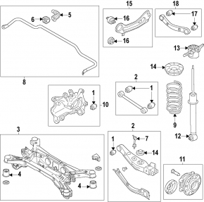 Rear right longitudinal arm Hyundai Santa Fe 24-26