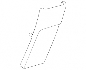 Toyota Prius 30 10-15 rear center console trim, dark gray, scratches
