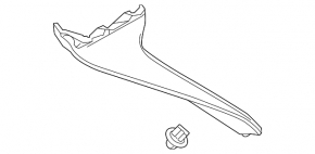 Left Trunk Door Spoiler Toyota Rav4 19-
