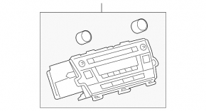 Radio, Cassette Player, Panel Toyota Prius 30 10-11 pre-restoration, JBL, scratches