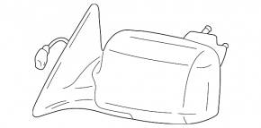Lexus ES300 ES330 Right Mirror Housing