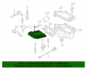 ECU engine computer unit Audi Q5 8R 09-17 2.0T