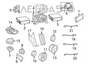 Audio amplifier Audi A4 B8 08-16