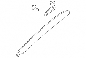 Front pillar trim right Subaru Outback 20-23 gray
