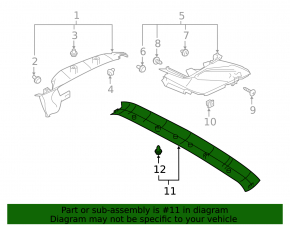 Subaru Outback 20-23 black ceiling trim