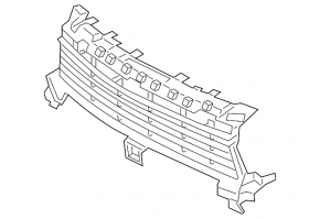 Porsche Cayenne 19-23 Sport grille, gloss