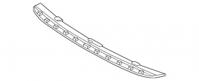 Front bumper mount, center lower, Porsche Cayenne 24-26 Turbo GT Coupe